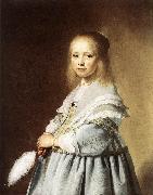 VERSPRONCK, Jan Cornelisz Girl in a Blue Dress wer china oil painting reproduction